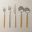 20-PIECE HAZE BRUSHED GUNMETAL FLATWARE SET