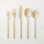 20-PIECE PIN SHINY GOLD FLATWARE SET