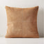 20" PIECED CAMEL SUEDE THROW PILLOW