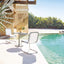 ENZO NATURAL SUNBRELLA OUTDOOR ARMLESS SLING CHAIR