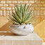 MYLA WHITE PLANTER BOWL WITH HANDLES