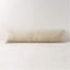 48''X12'' GATHERED SUEDE THROW PILLOW WITH DOWN-ALTERNATIVE INSERT