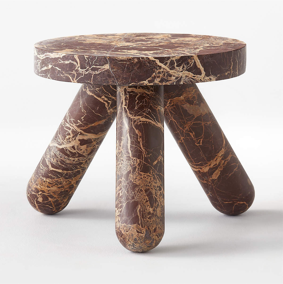JAXX RED MARBLE SIDE TABLE