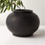 LETO WIDE BLACK VASE