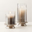 LUSTO GLASS HURRICANE CANDLE HOLDERS