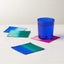 OMBRE SILK COASTERS SET OF 4