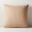 20" PIECED CAMEL SUEDE THROW PILLOW