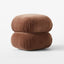 RUCHED VELVET POUF