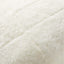 26" WHITE SHORN SHEEPSKIN THROW PILLOW WITH DOWN-ALTERNATIVE INSERT