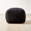 BOUCLE BLACK POUF