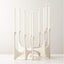 CINQ LARGE MULTI WHITE TAPER CANDLE HOLDER