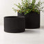 FOLD BLACK CEMENT PLANTERS