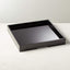 HIGH GLOSS LARGE BLACK SQUARE TRAY