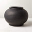 LETO WIDE BLACK VASE