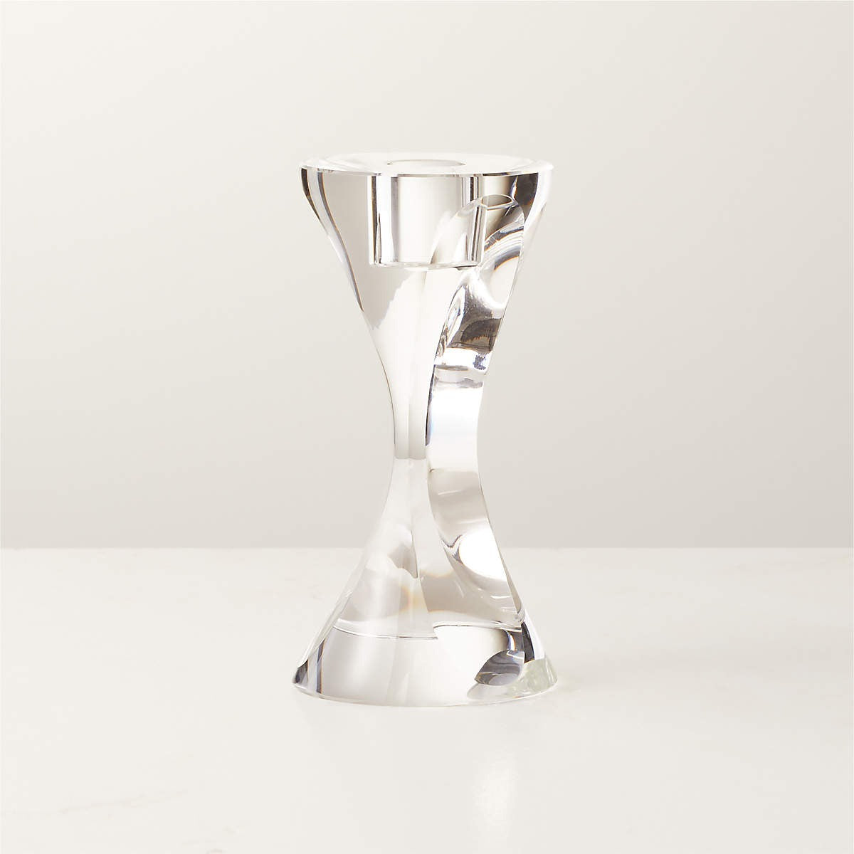 LUME CRYSTAL TAPER CANDLE HOLDERS
