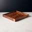 MARQ SQUARE BURL WOOD TRAY LARGE