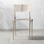 ORO POLISHED SILVER DINING CHAIR