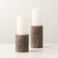 PIETRA TRAVERTINE PILLAR CANDLE HOLDERS