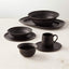 SCULPT TERRA COTTA BLACK DINNERWARE