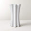 VIX WHITE FLUTED VASE